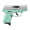 Ruger EC9s 9mm 7rd 3 12 Pistol, Aluminum Cerakote/Turquoise 13200