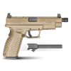Springfield XD-M Elite OSP 9mm 19rd 4.5" Pistol, Threaded Barrel, Desert FDE Cerakote XDMT9459FHCOSP