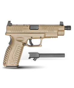 Springfield XD-M Elite OSP 9mm 19rd 4.5" Pistol, Threaded Barrel, Desert FDE Cerakote XDMT9459FHCOSP